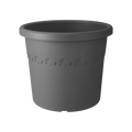 Algarve Cilindro anthracite cylindrical garden planter pot for patio and balcony
