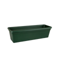 Green Basics Leaf green rectangular garden trough planter - durable outdoor plant container for patio and borders