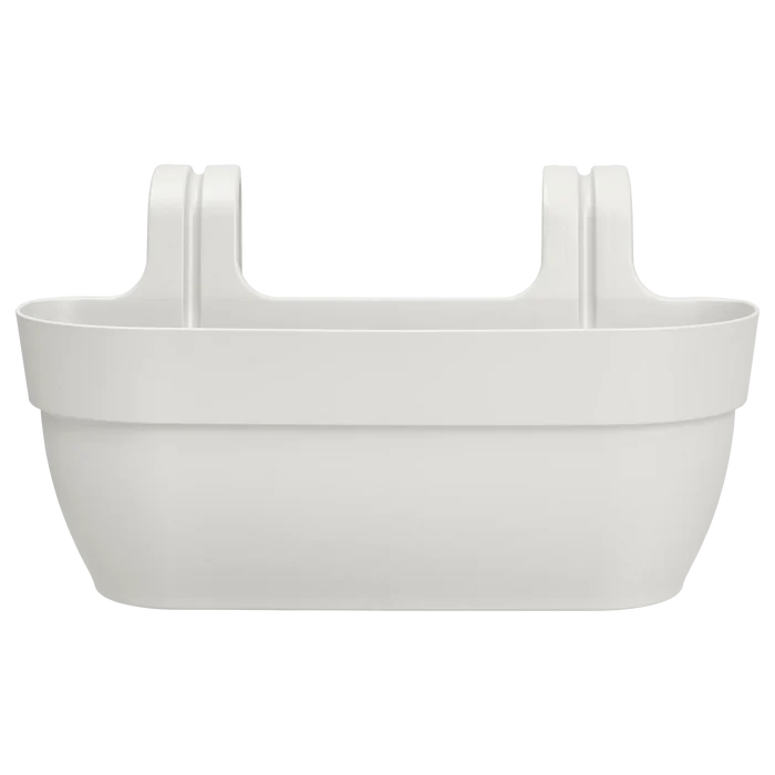 Vibia Campana Easy Hanger 46cm silky white hanging planter with smooth finish and integrated hook