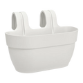Vibia Campana 36cm silky white easy-hanger planter with built-in hanging loop