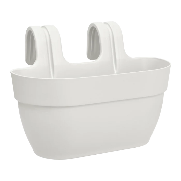 Vibia Campana 36cm silky white easy-hanger planter with built-in hanging loop