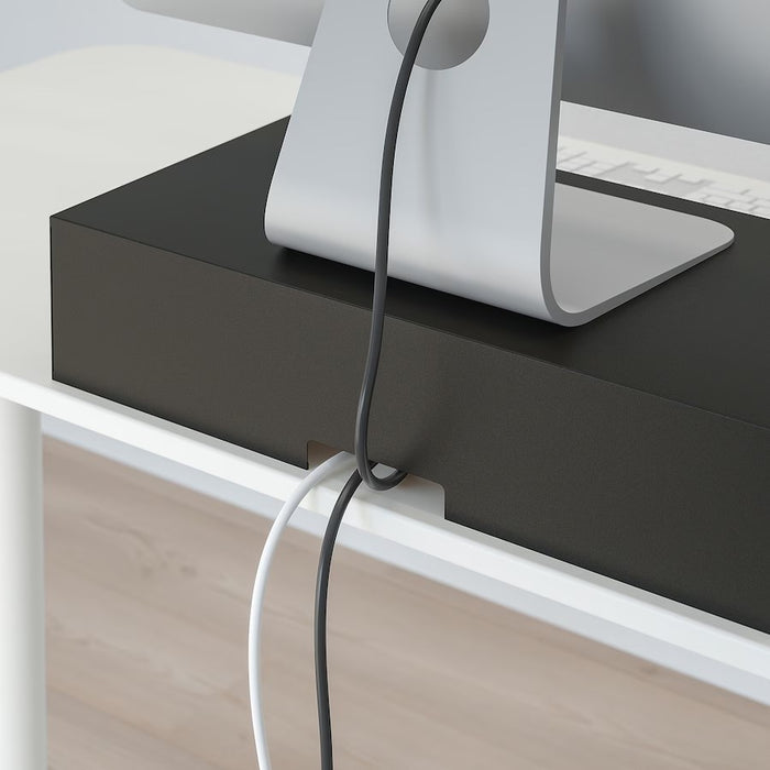 ELLOVEN Monitor stand with drawer, Anthracite