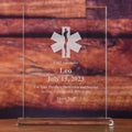 EMT, First Responder, Clear Glass, Recognition Award
