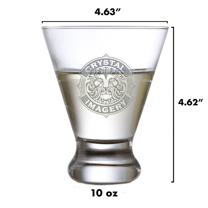 Engrave My Own Logo Martini Glass