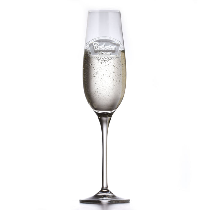 Engraved Crystal Bridesmaid Toasting Glass