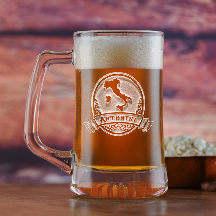 Engraved, Italian Beer Mug