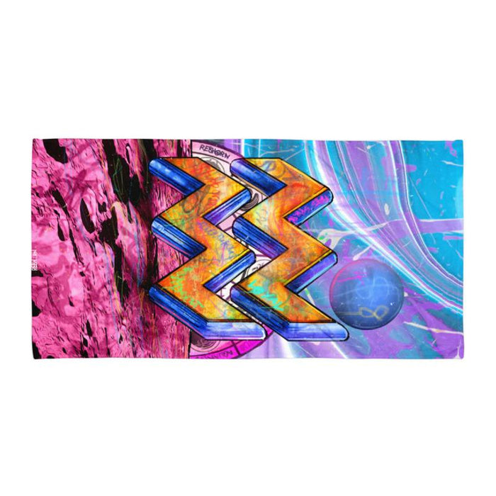 F YOUR SIGN - AQUARIUS BEACH TOWEL - REBHORN DESIGN