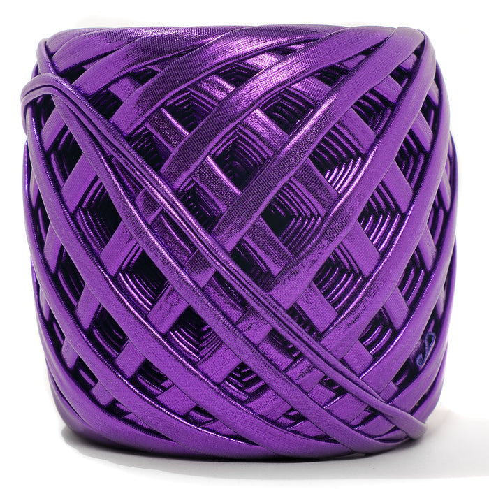 Fabric Yarn Metallic T-Shirt Yarn Royal Purple Color