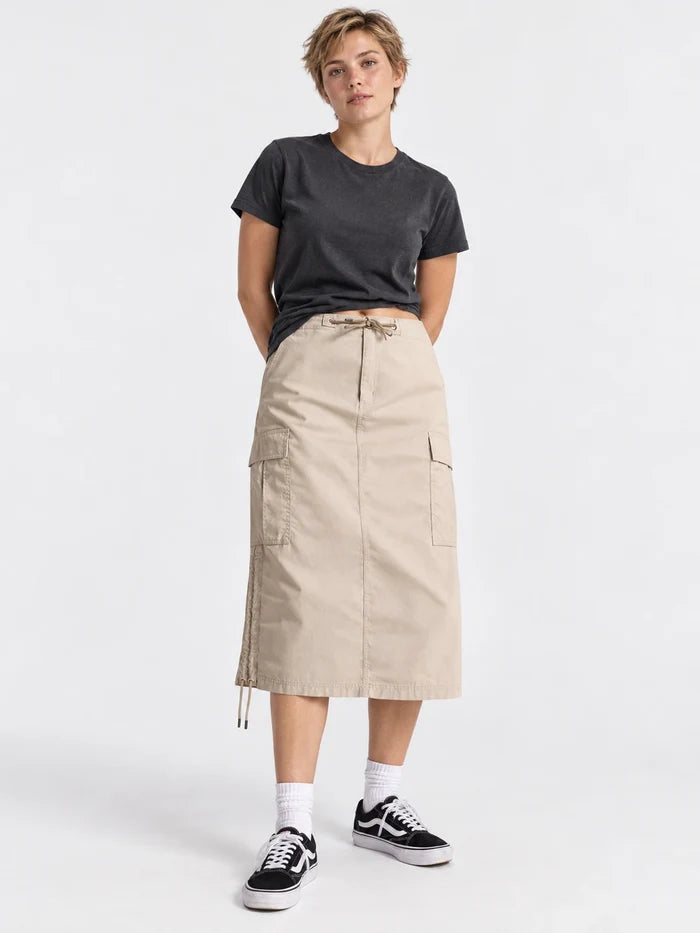 Falda Converse Long Woven Cargo Beige Gris — vista principal