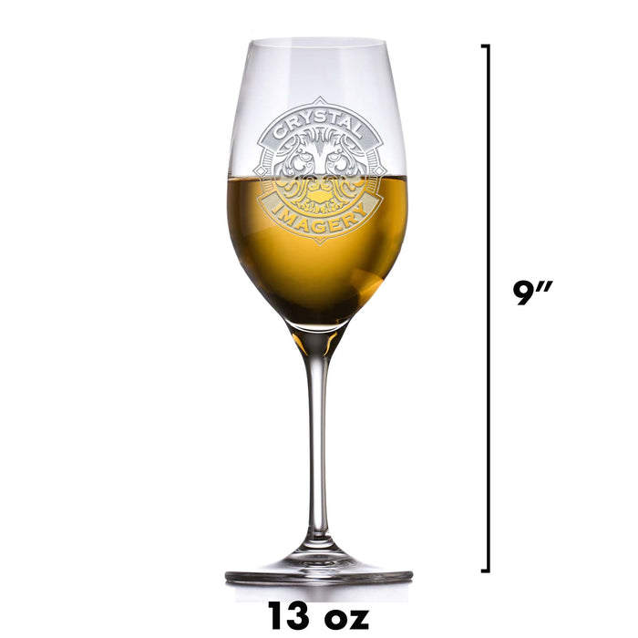 Family Tree Custom Crystal Wine Glass Gift