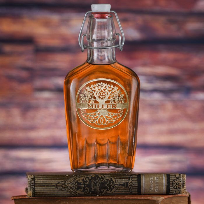 Family Tree Custom, Engraved Hip Flask