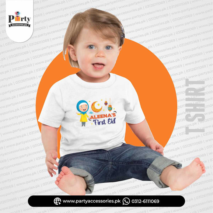first eid t shirt customized with name