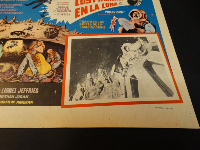 FIRST MEN IN THE MOON 1964 (Los Primeros en la Luna) vintage lobby card