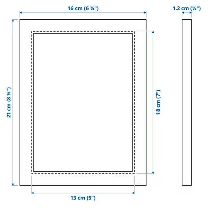 FISKBO Frame, White, 13x18cm