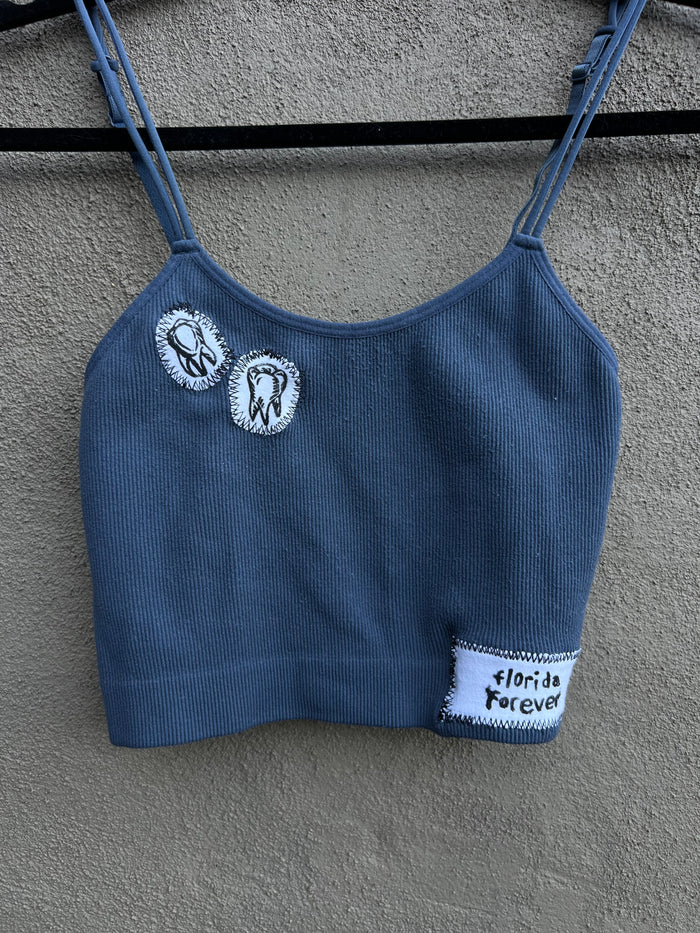 Florida Forever - Navy Bralette