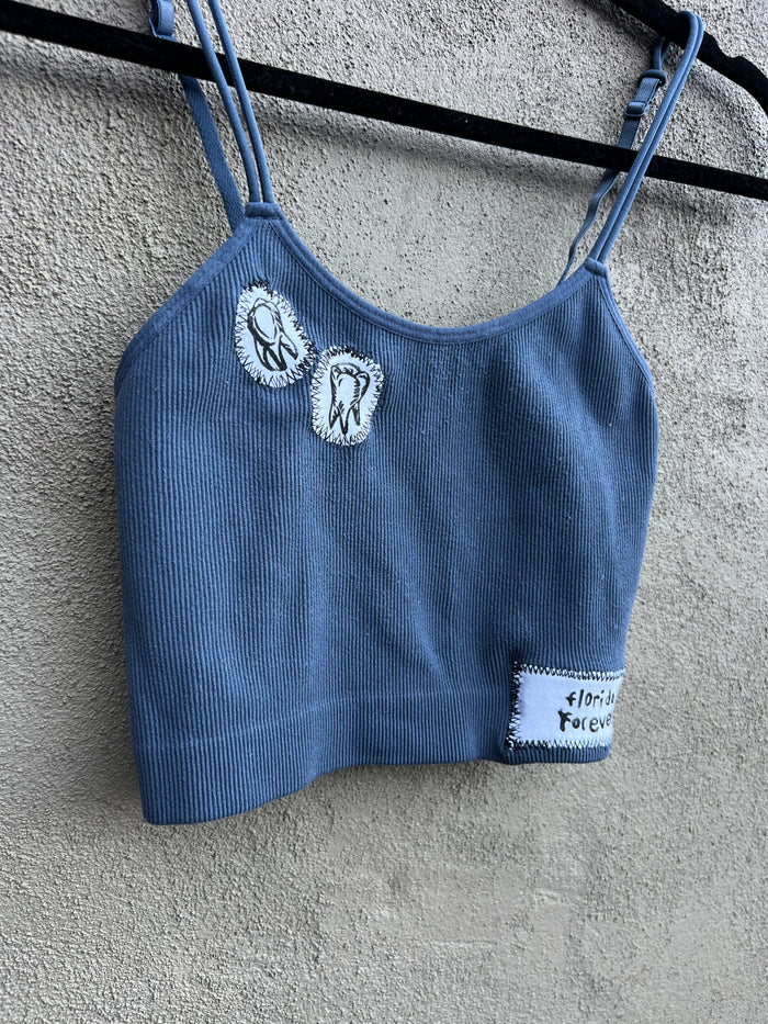 Florida Forever - Navy Bralette