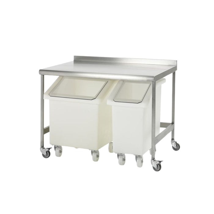Food Grade Mobile Ingredient Bin with Dispenser Flap – 150L