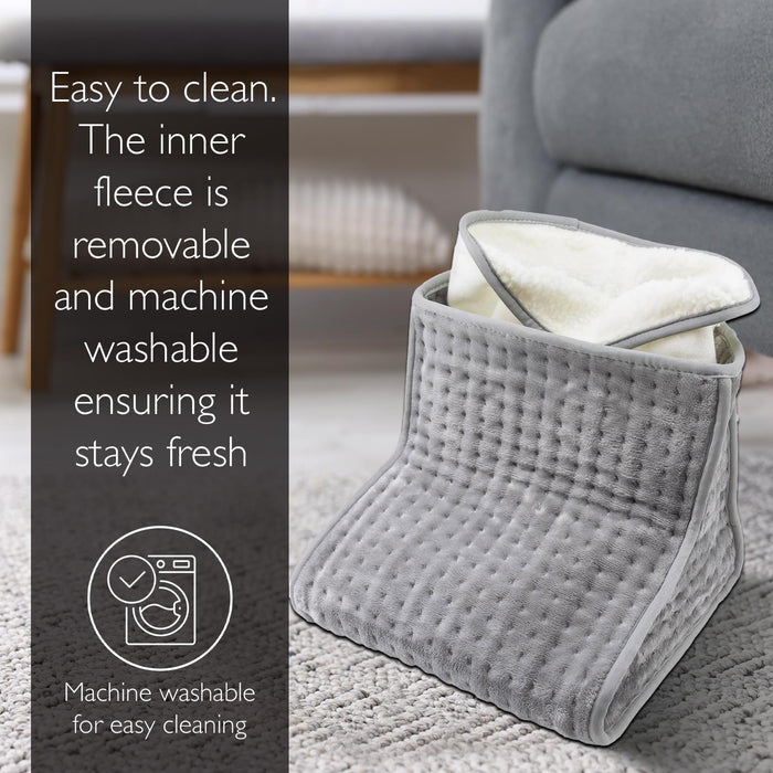 Sensio Spa Warm Cosy Foot Warmer Grey, Electric Heating for Cold Feet