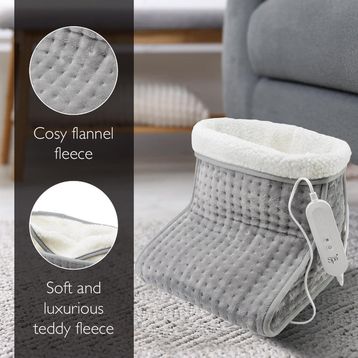Sensio Spa Warm Cosy Foot Warmer Grey, Electric Heating for Cold Feet