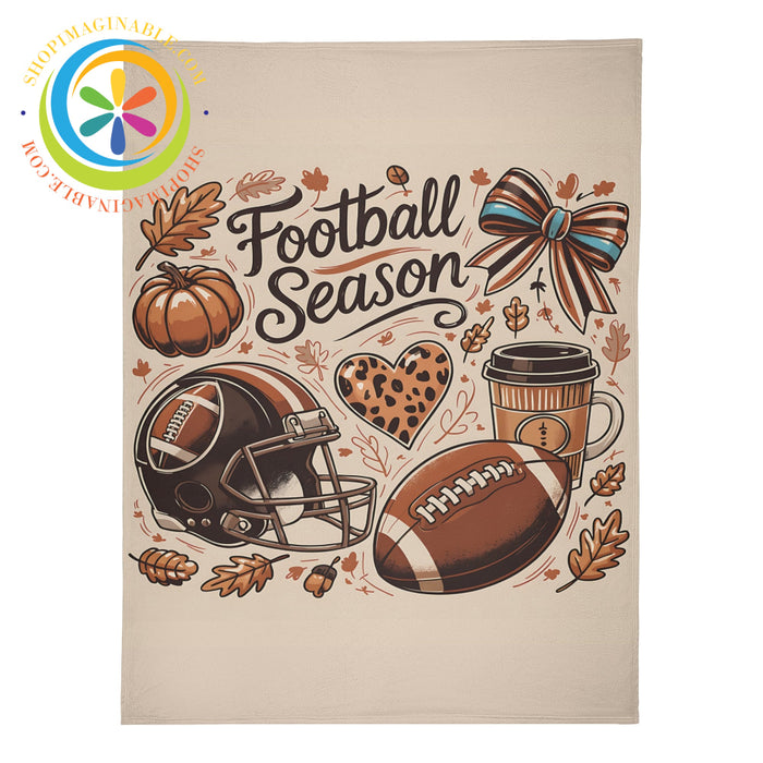 Football Season Premium Fleece Blanket