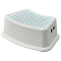 FORSIKTIG Children's stool, White/turquoise