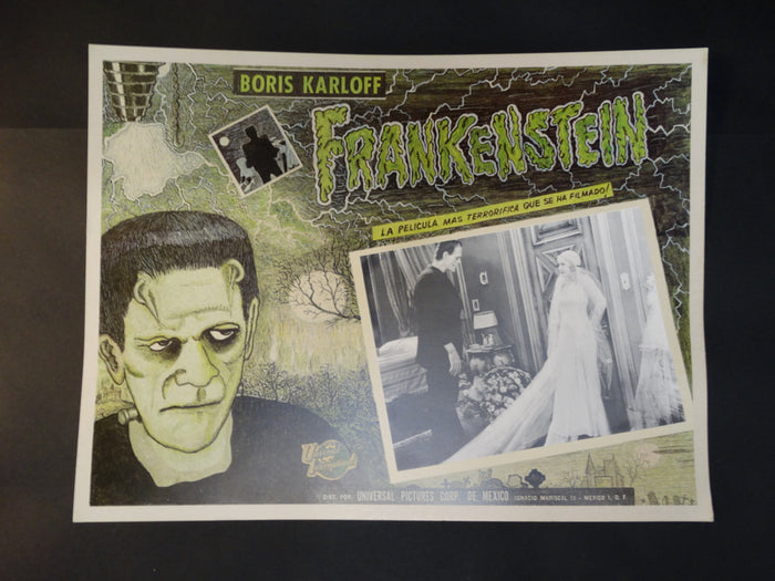 Frankenstein 1931 lobby card 1971 re-release