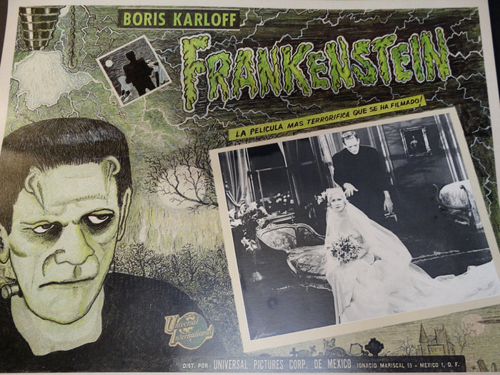 Frankenstein 1931 lobby card 1971 re-release