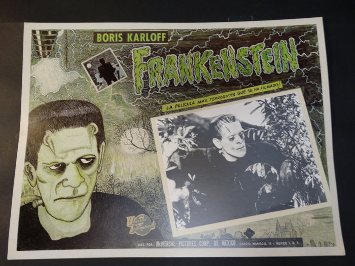 Frankenstein 1931 lobby card  1971 re-release