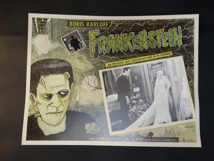 Frankenstein 1931 lobby card 1971 re-release