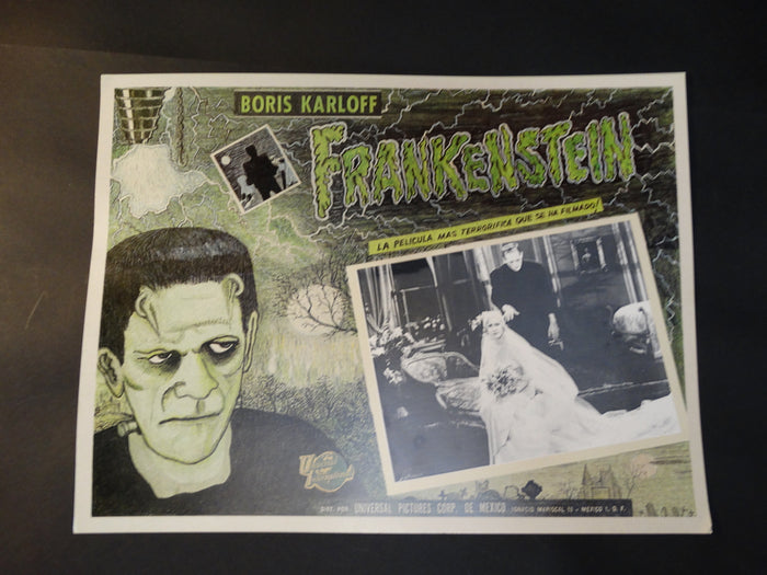 Frankenstein 1931 lobby card 1971 re-release