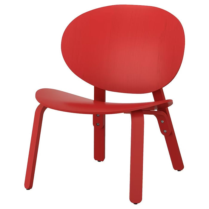 FROSET Easy chair, Red stained oak veneer