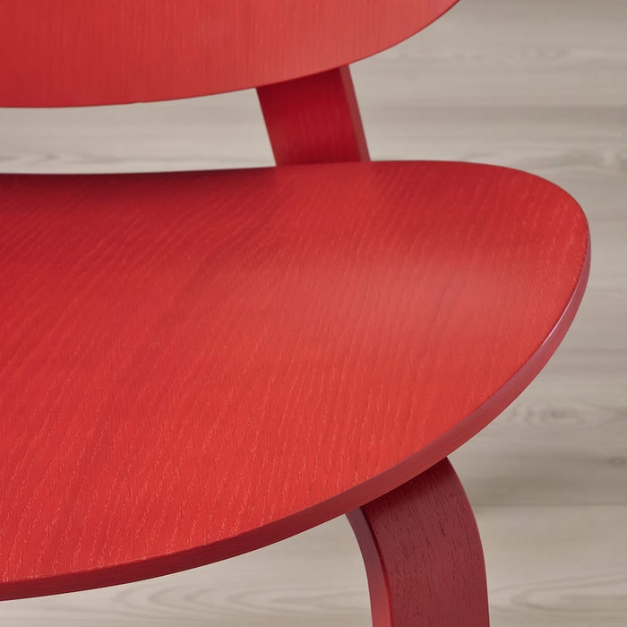 FROSET Easy chair, Red stained oak veneer