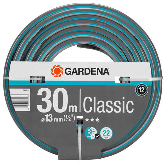 Classic 30 product badge logo with dark grey text on white background