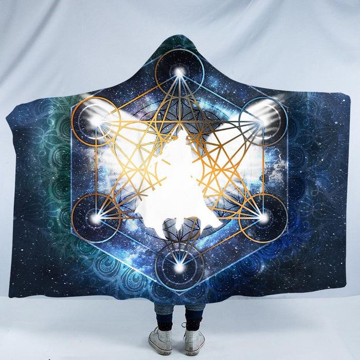 Geometry Metatron Arcangel FULL by McAshe Hooded Blanket
