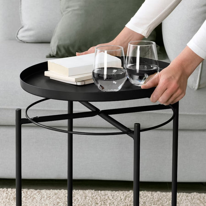 GLADOM Tray table, Black, 45x53cm