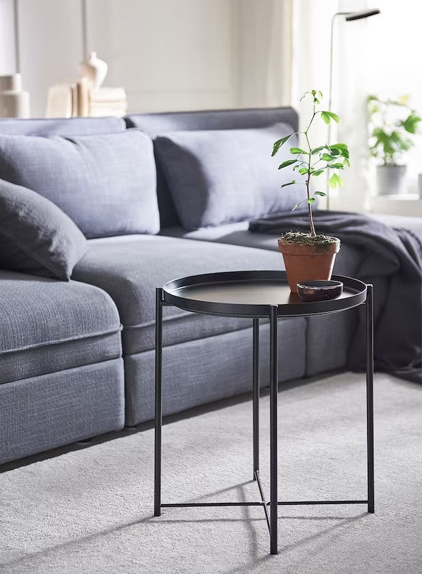GLADOM Tray table, Black, 45x53cm