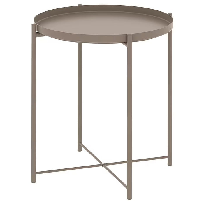 GLADOM Tray table, Dark grey-beige, 45x53cm