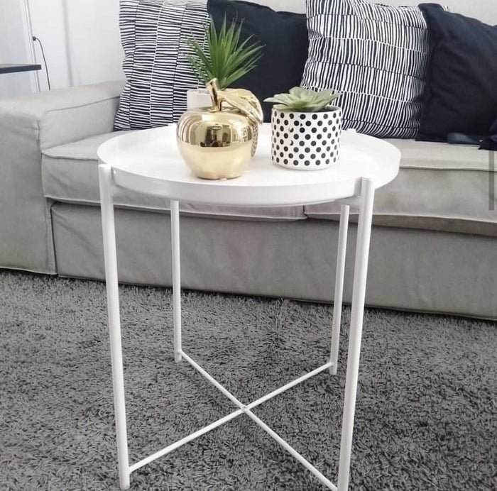 GLADOM Tray table, White, 45x53cm
