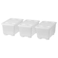 GLIS Box with lid, 17x10cm, 3 pack, Transparent