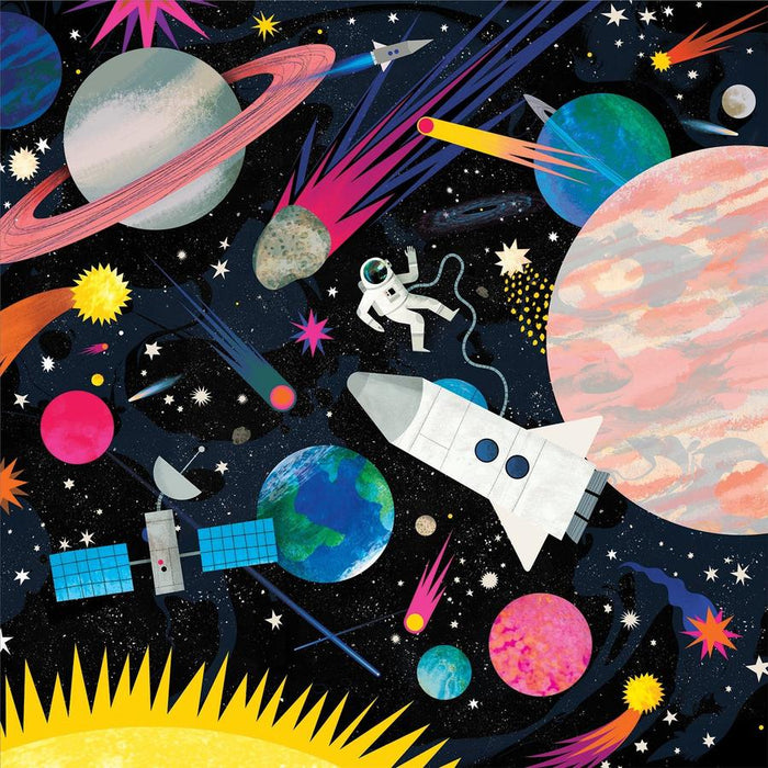 Glow in the Dark: Space Illuminated 500 Piece Puzzle - Quick Ship - Puzzlicious.com