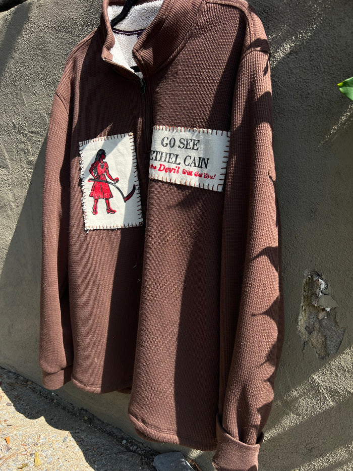 Go See Ethel Cain - brown pullover
