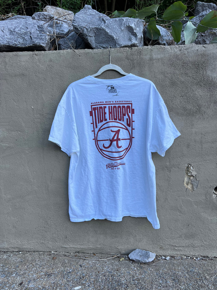 Go See Ethel Cain or the Devil Will Get You - AL Basketball Full Moon White T-shirt