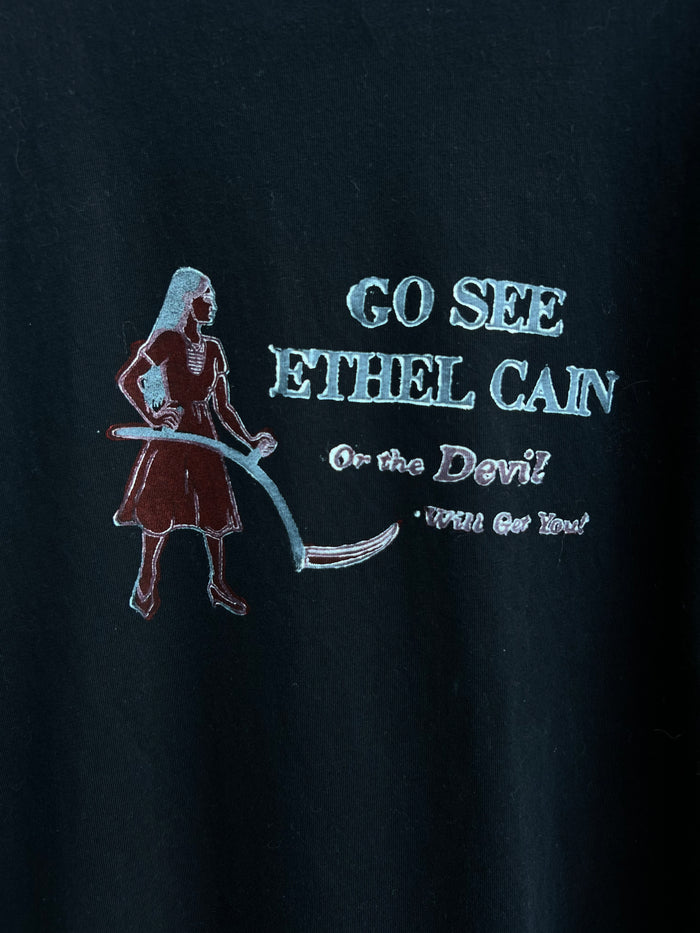 Go See Ethel Cain or the Devil Will Get You - Black T-shirt
