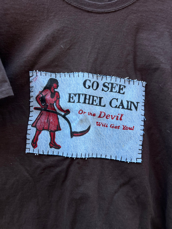 Go See Ethel Cain or the Devil Will Get You - Brown T-Shirt
