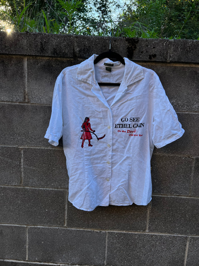 Go See Ethel Cain or the Devil Will Get You -  Dockers White Shirt