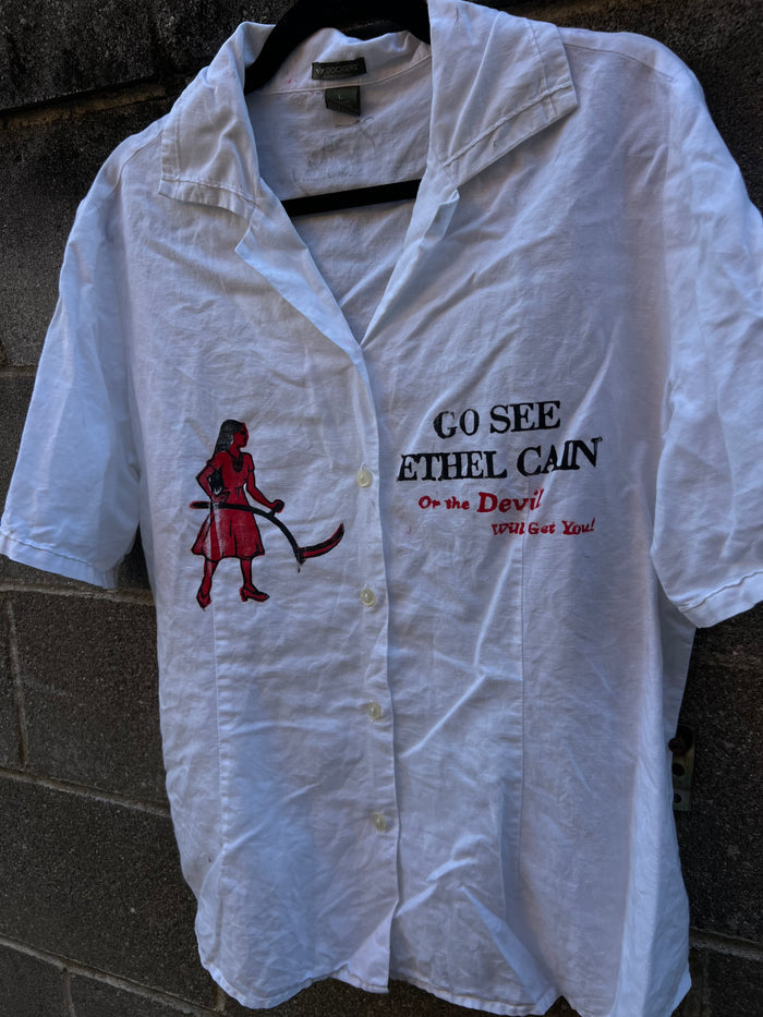 Go See Ethel Cain or the Devil Will Get You -  Dockers White Shirt