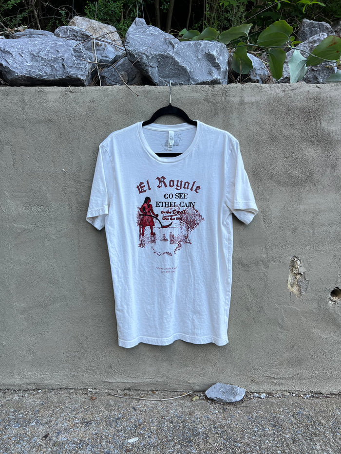 Go See Ethel Cain or the Devil Will Get You - El Royale White TShirt