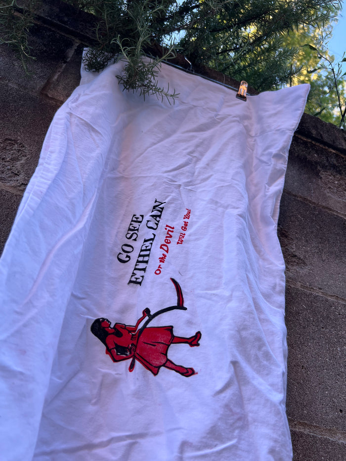 Go See Ethel Cain or the Devil Will Get You - Extra Long White Pillowcase