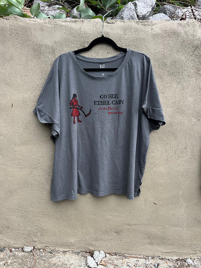 Go See Ethel Cain or the Devil Will Get You - GAP Boxy Tshirt