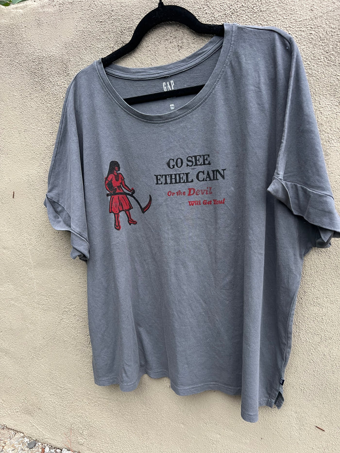 Go See Ethel Cain or the Devil Will Get You - GAP Boxy Tshirt